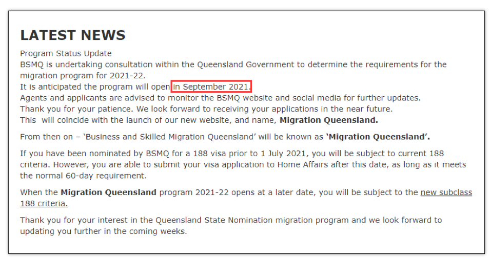 Queensland is Expected to Open Its New Fiscal Year Immigration Program in September, and Victoria will Add New Jobs!
