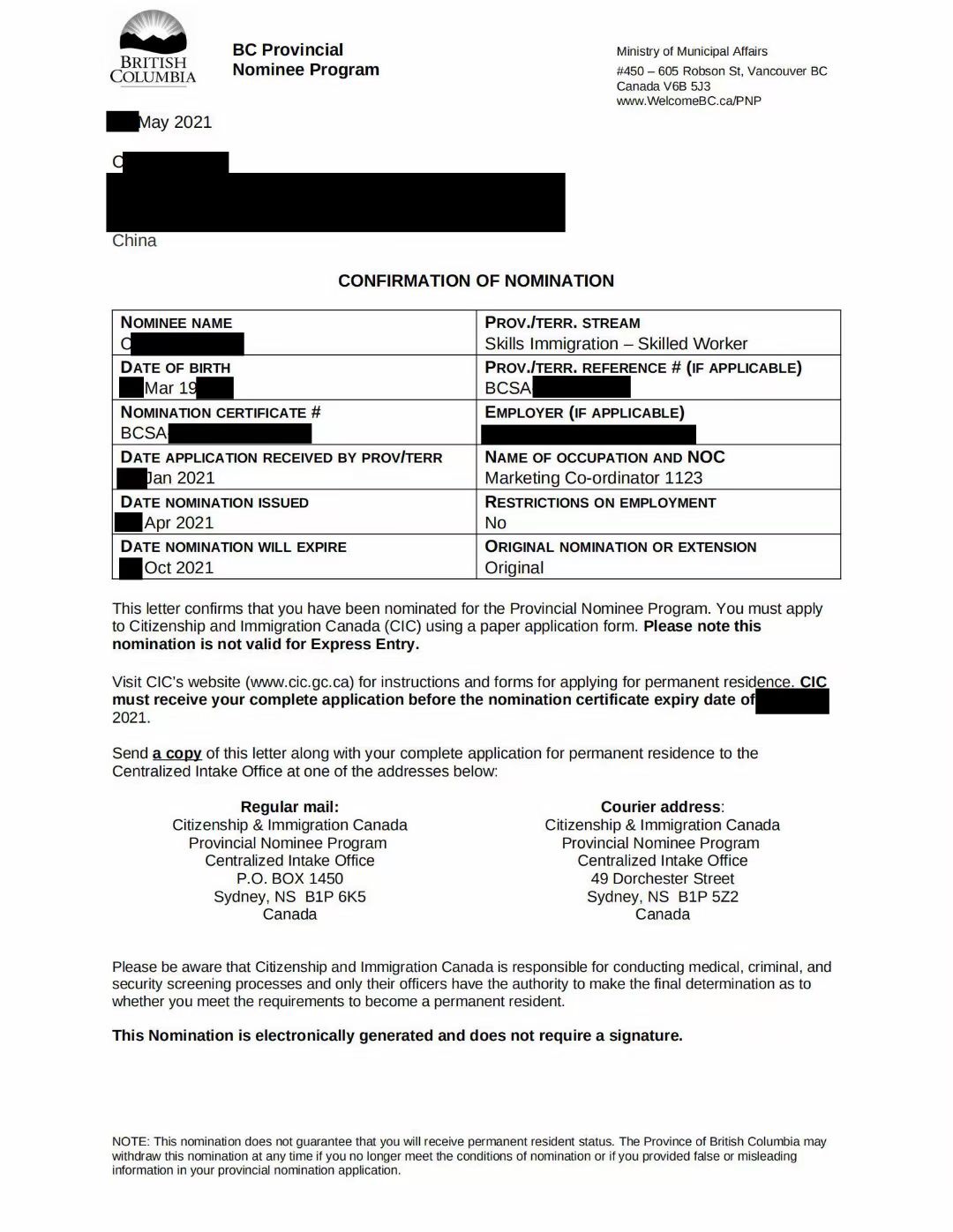  Employer Sponsored immigration